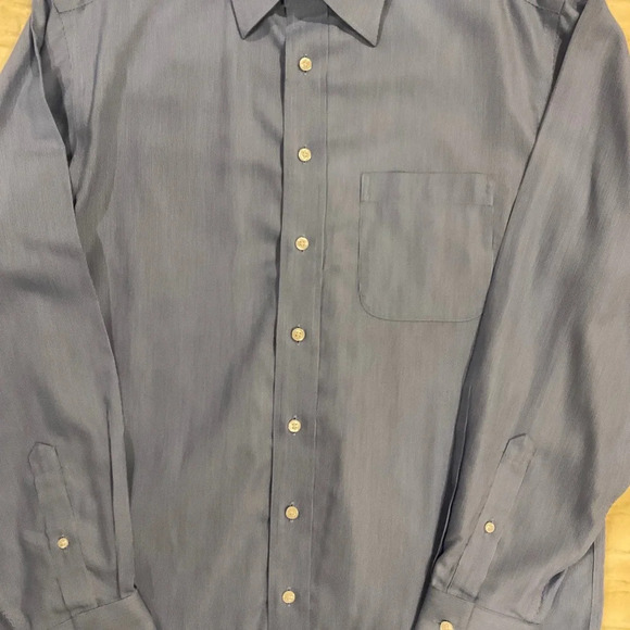 Men’s Round Tree & York Gold Label Fitted Long Sleeve Dress Shirt. Size 15 1/2 - Picture 1 of 4